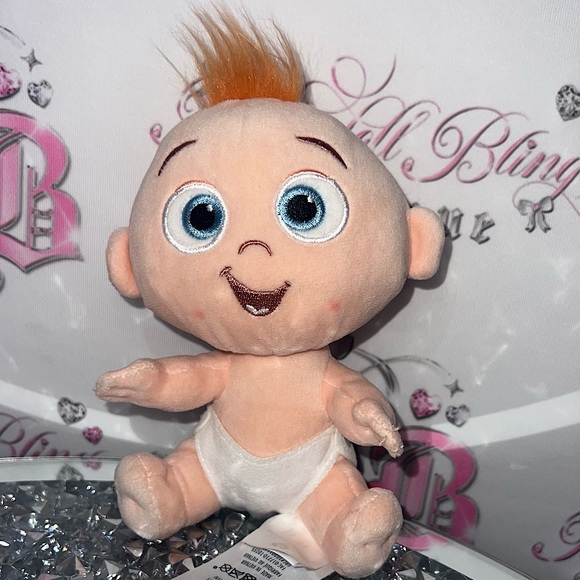 Disney Other - Disney 6 inch Incredibles Baby Jack Jack Plush Diaper Stuffed Baby Doll stuffed